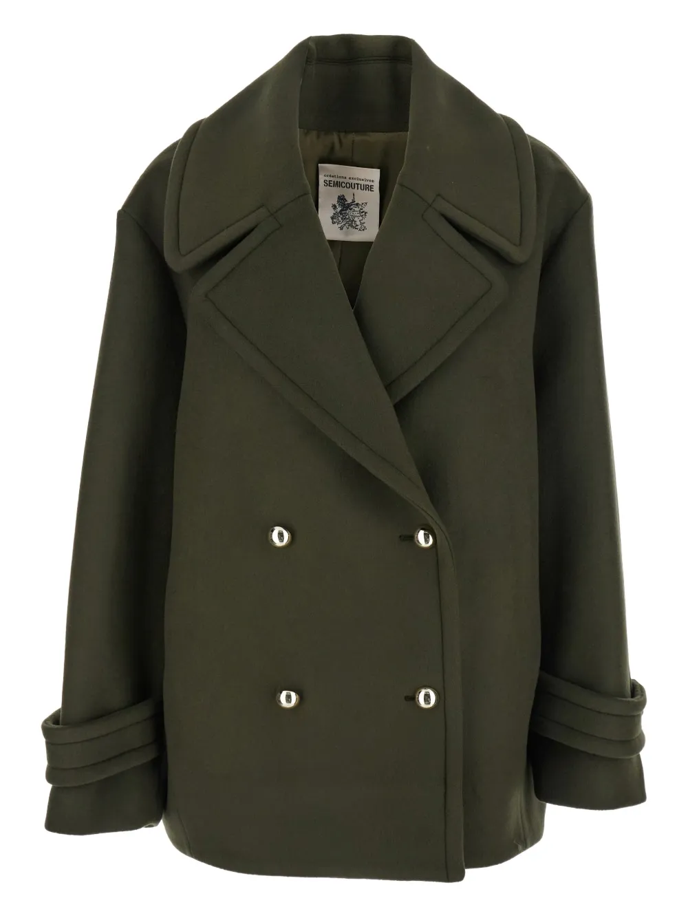 Двубортный бушлат на пуговицах Semicouture, зеленый
Двубортный бушлат на пуговицах Semicouture, зеленый