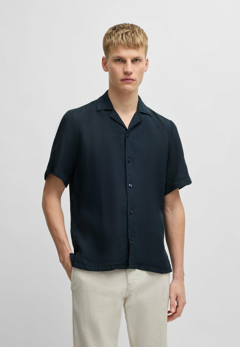 Рубашка BOSS, темно-синий
Рубашка BOSS, темно-синий