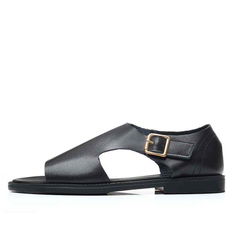 A fairy tale of a pair of shoes Сандалии мужские с одним ремешком, черные 
A fairy tale of a pair of shoes Сандалии мужские с одним ремешком, черные