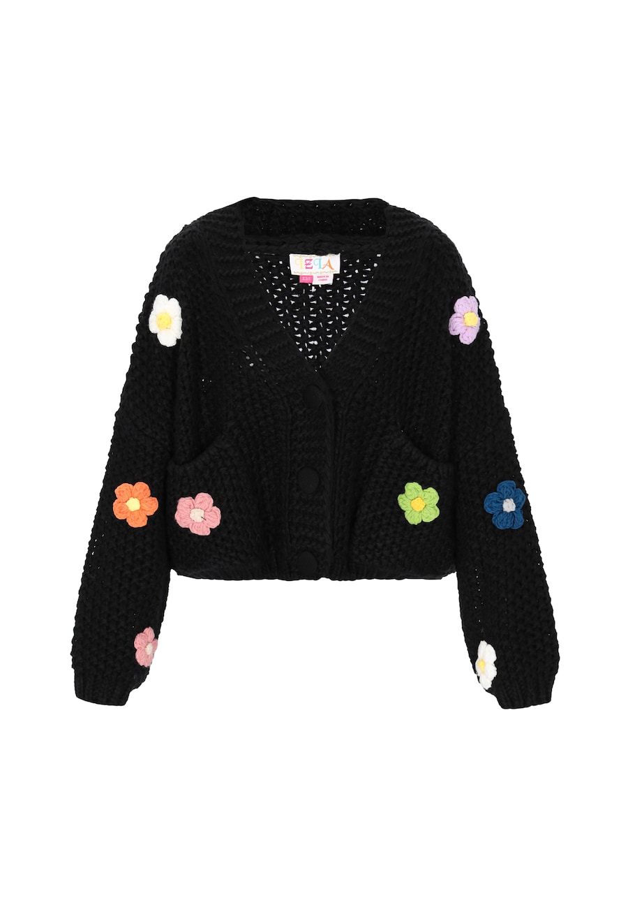 Вязаный кардиган IZIA Fashion Look, черный
Вязаный кардиган IZIA Fashion Look, черный