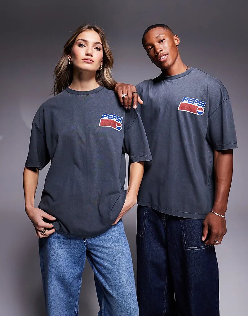 Футболка унисекс свободного покроя с логотипом Pepsi черного цвета ASOS DESIGN
Футболка унисекс свободного покроя с логотипом Pepsi черного цвета ASOS DESIGN