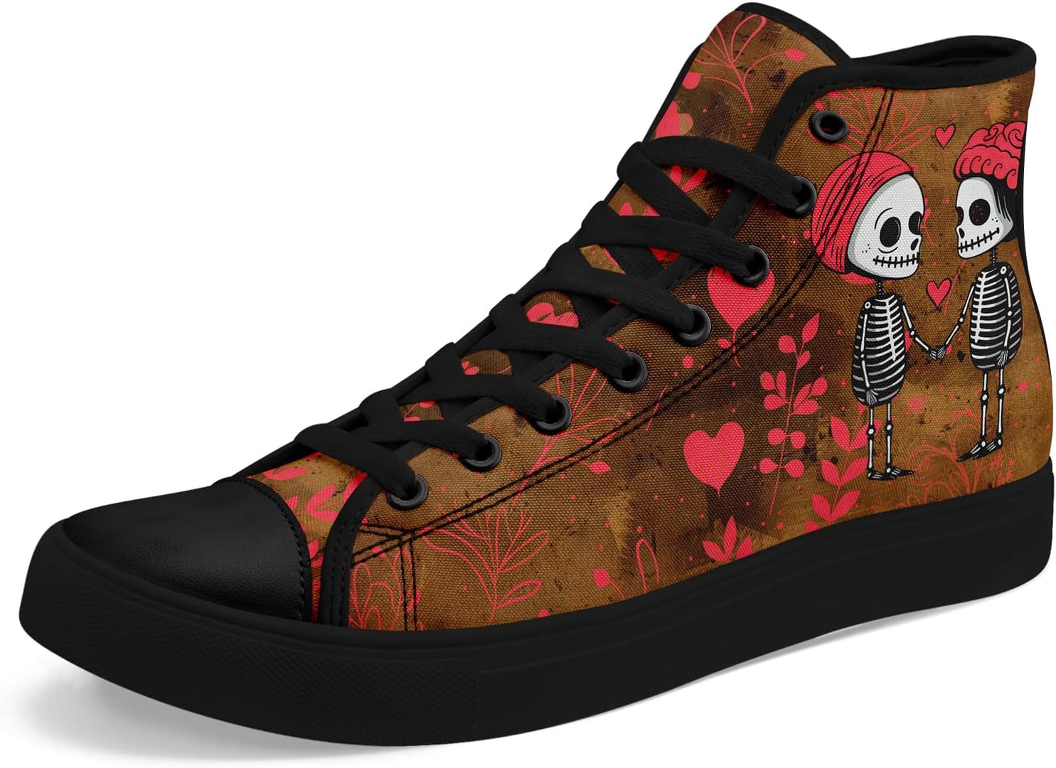 Высокие кеды из ткани для девочек и мальчиков - стильные шнурованные туфли с принтом сердца, удобная повседневная обувь Awsole, черный/красный/розовый/коричневый
Высокие кеды из ткани для девочек и мальчиков - стильные шнурованные туфли с принтом сердца, удобная повседневная обувь Awsole, черный/красный/розовый/коричневый