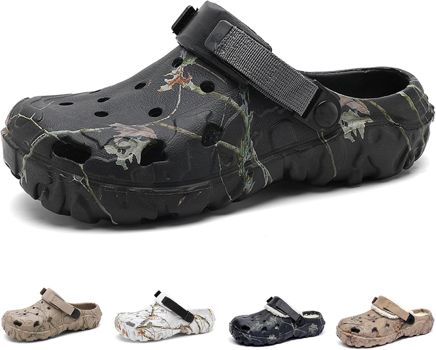 Женские и мужские клогги для сада, камуфляжные спортивные сандалии, мюли, унисекс, для взрослых, летние пляжные нескользящие домашние тапочки, легкие и удобные сандалии с регулируемым задним ремешком Kvotuu, черный
Женские и мужские клогги для сада, камуфляжные спортивные сандалии, мюли, унисекс, для взрослых, летние пляжные нескользящие домашние тапочки, легкие и удобные сандалии с регулируемым задним ремешком Kvotuu, черный