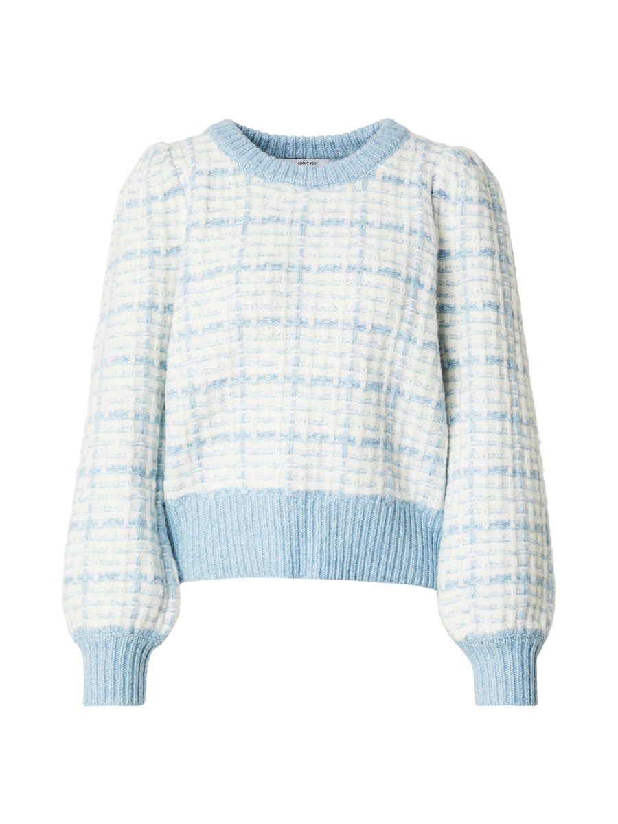 Свитер ABOUT YOU Eliza, светло-голубой/белый
Свитер ABOUT YOU Eliza, светло-голубой/белый