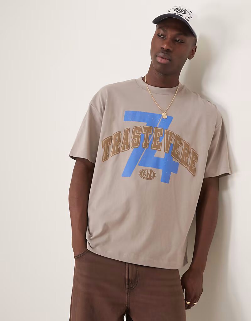 Футболка свободного кроя ASOS DESIGN с изображением города спереди коричневого цвета
Футболка свободного кроя ASOS DESIGN с изображением города спереди коричневого цвета