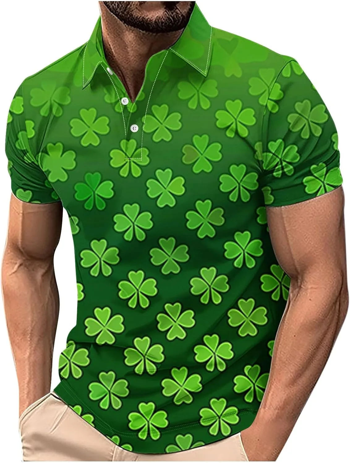 Футболка Clover Print для мужчин с коротким рукавом
Футболка Clover Print для мужчин с коротким рукавом