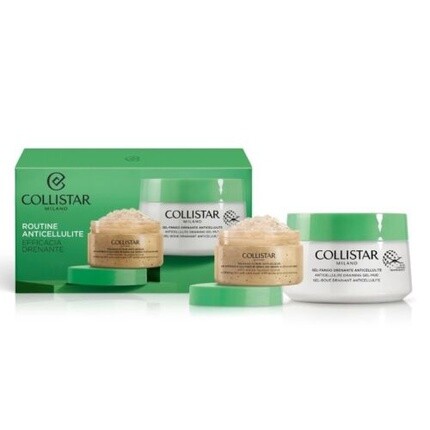 Антицеллюлитный рутинный талассо-скраб 150 г Дренирующий грязевой гель 400 мл, Collistar 
Антицеллюлитный рутинный талассо-скраб 150 г Дренирующий грязевой гель 400 мл, Collistar