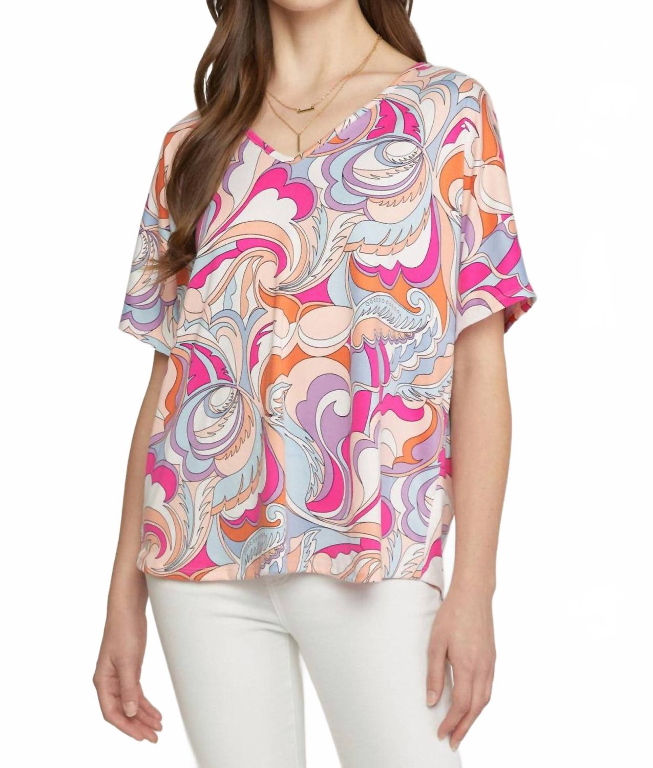 Розовый топ с V-образным вырезом Entro
Розовый топ с V-образным вырезом Entro