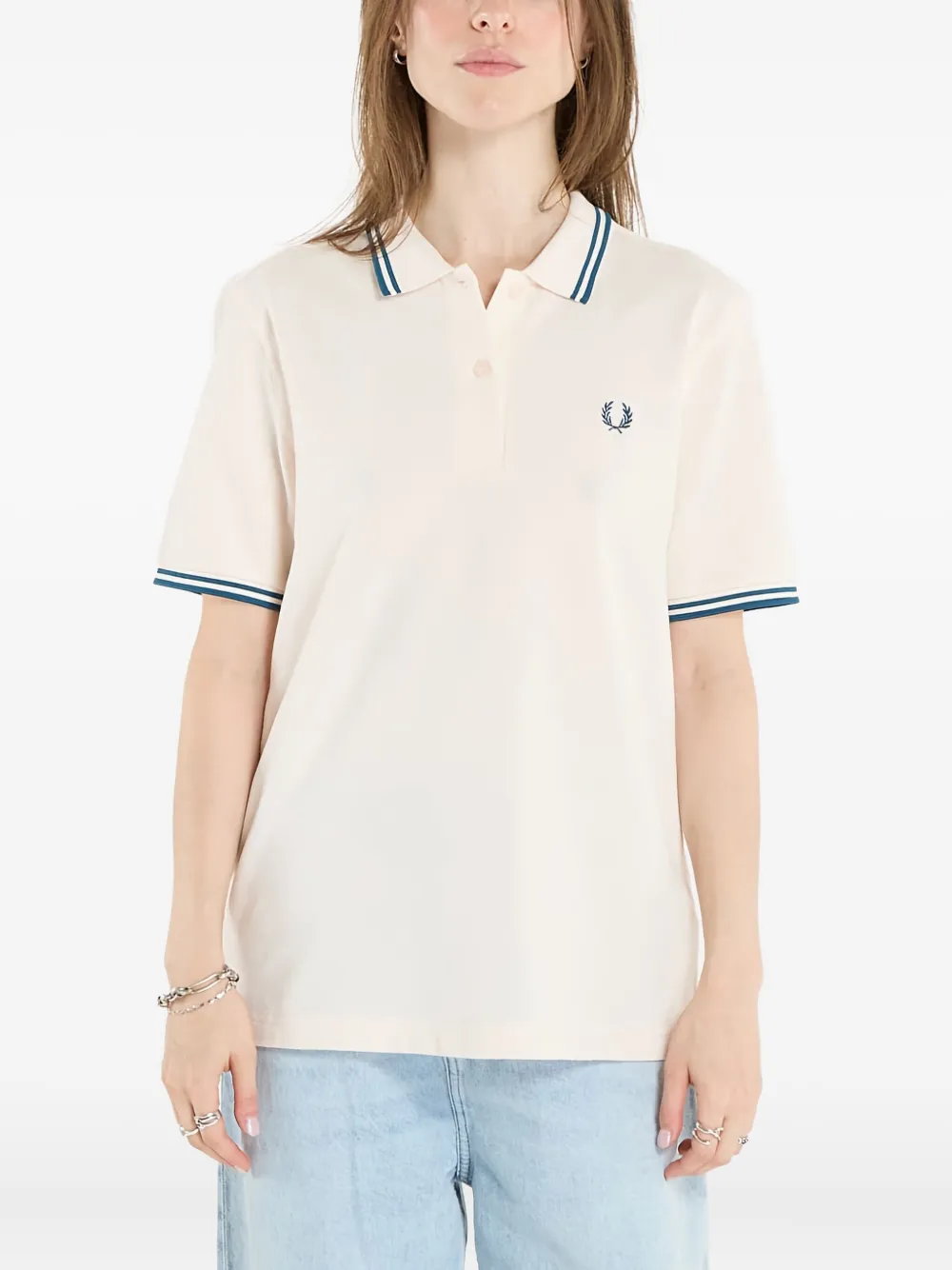 Поло с полосатой отделкой Fred Perry, светло-бежевый
Поло с полосатой отделкой Fred Perry, светло-бежевый
