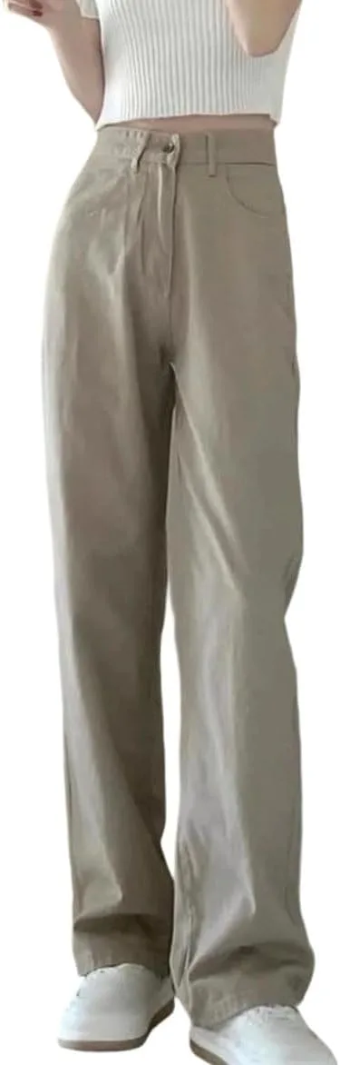 Женские джинсы с высокой талией и широкими штанинами
Женские джинсы с высокой талией и широкими штанинами