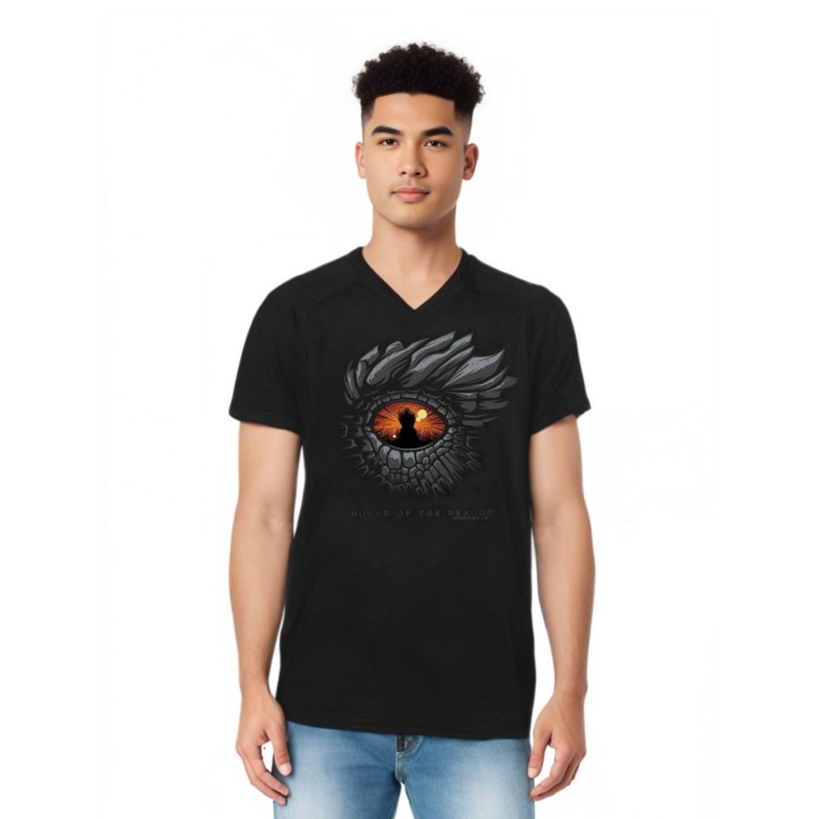 Мужская футболка с коротким рукавом и V-образным вырезом из высококачественного хлопка с принтом Глаз дракона House of the Dragon, Black, Черный, Мужская футболка с коротким рукавом и V-образным вырезом из высококачественного хлопка с принтом Глаз дракона
Мужская футболка с коротким рукавом и V-образным вырезом из высококачественного хлопка с принтом Глаз дракона House of the Dragon, Black, Черный, Мужская футболка с коротким рукавом и V-образным вырезом из высококачественного хлопка с принтом Глаз дракона