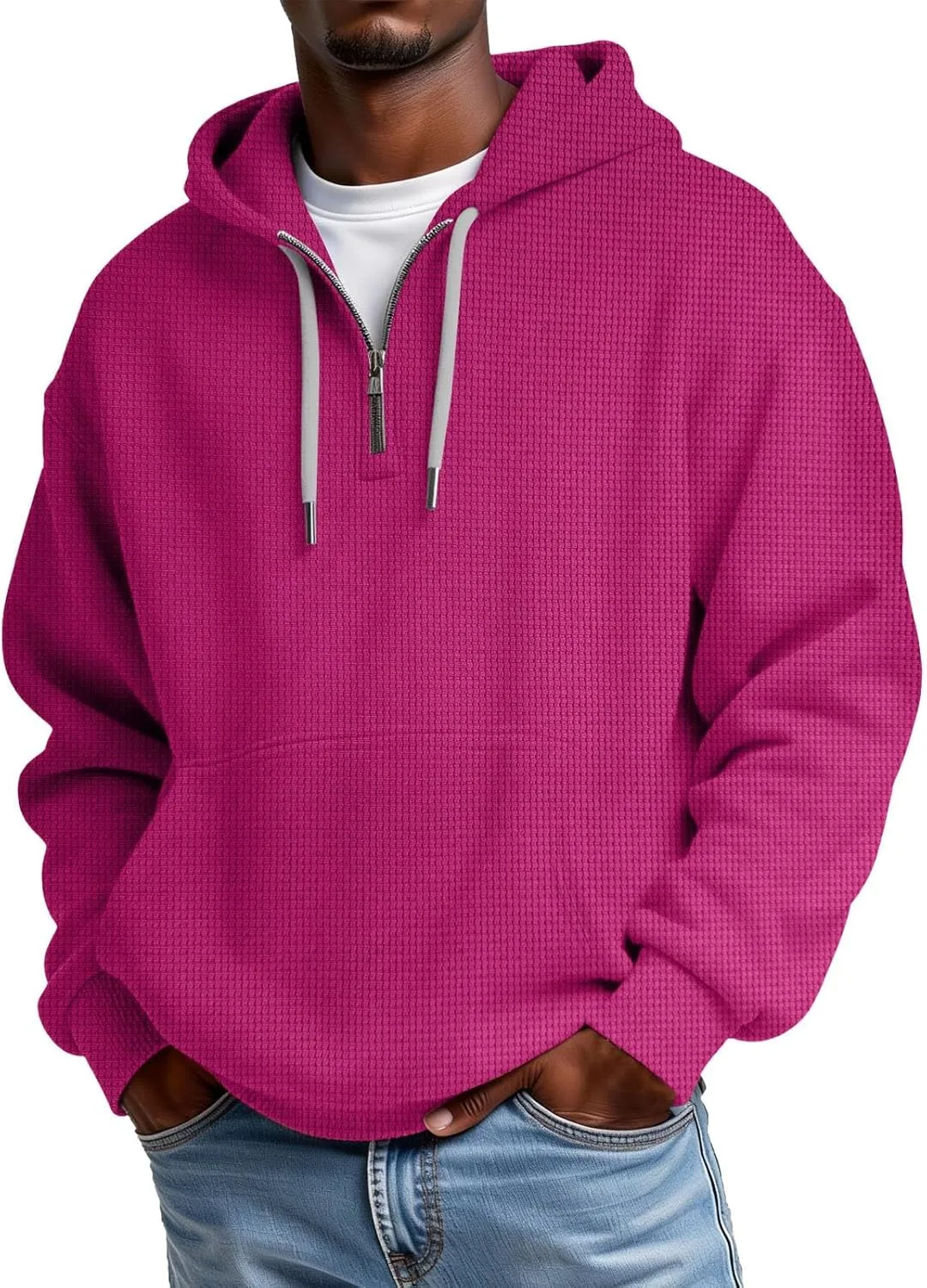 Мужской оверсайз худи с четвертью молнии Mokaloha, длинный рукав, карманы
Мужской оверсайз худи с четвертью молнии Mokaloha, длинный рукав, карманы