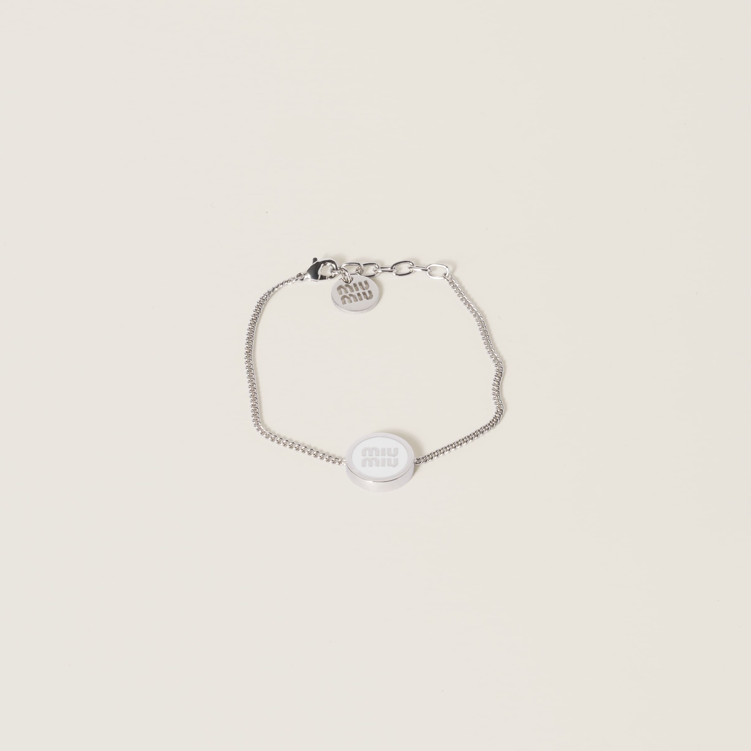 Браслет из металла с эмалью MIU MIU, белый
Браслет из металла с эмалью MIU MIU, белый