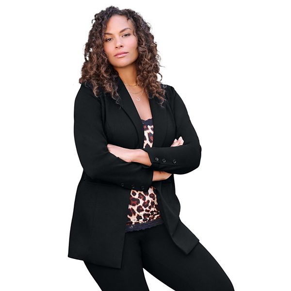 Женский блейзер plus size comfort stretch ponte Roaman'S, Black
Женский блейзер plus size comfort stretch ponte Roaman'S, Black