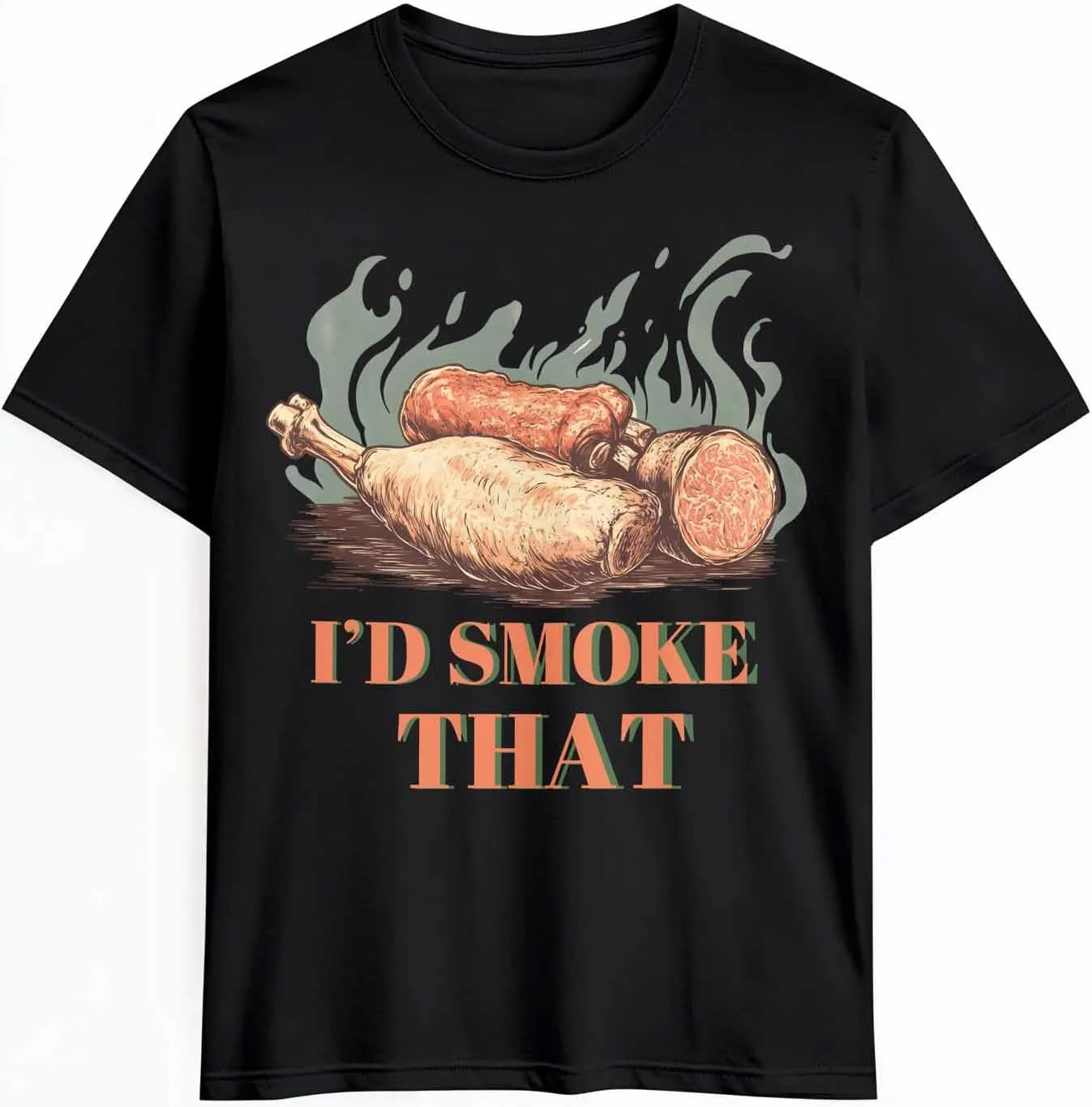 Футболка мужская I'd Smoke That Ham с принтом, хлопок, короткий рукав CosyBright
Футболка мужская I'd Smoke That Ham с принтом, хлопок, короткий рукав CosyBright