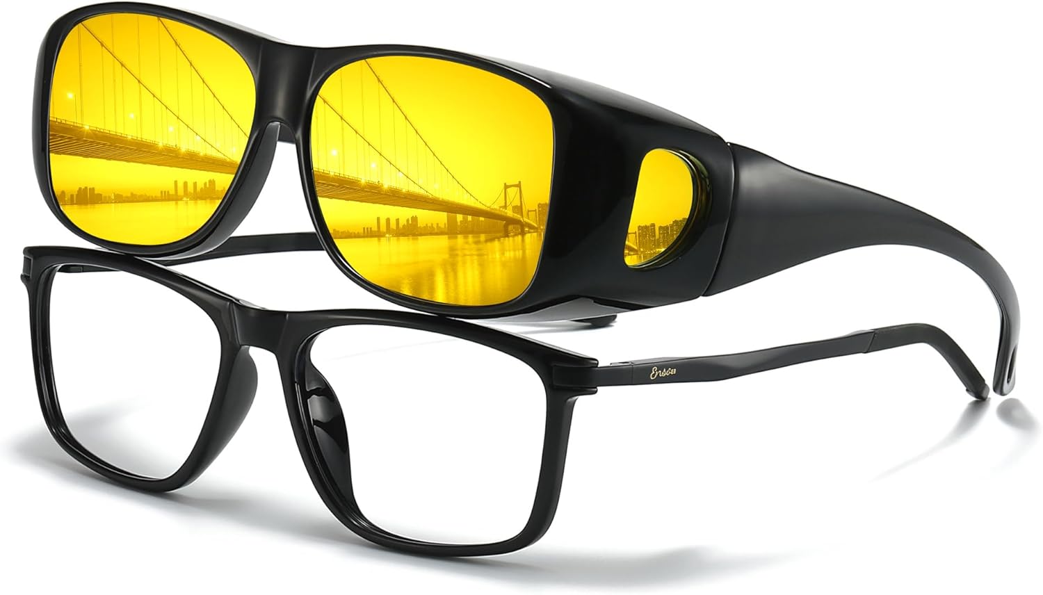 Поляризованные очки ночного видения LVIOE для женщин и мужчин, надеваемые поверх обычных очков, с обтекаемой формой для защиты от бликов при вождении в ночное время, модель N8143, A01 Black Frame / Night Vision
Поляризованные очки ночного видения LVIOE для женщин и мужчин, надеваемые поверх обычных очков, с обтекаемой формой для защиты от бликов при вождении в ночное время, модель N8143, A01 Black Frame / Night Vision