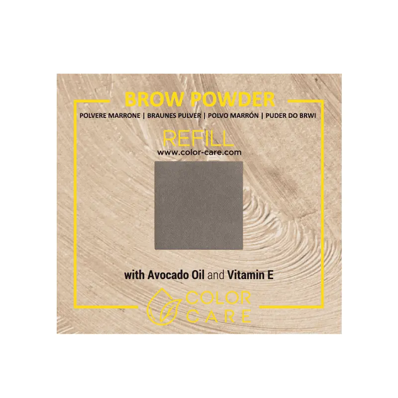 Матовые веганские тени для бровей - рефил - пепельные Color Care, 2 гр 
Матовые веганские тени для бровей - рефил - пепельные Color Care, 2 гр