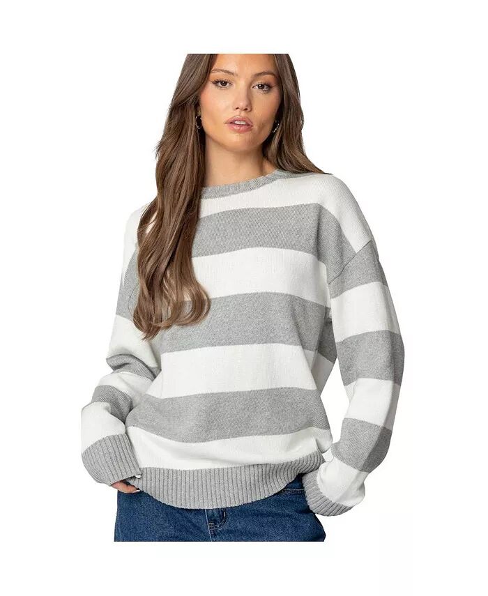 Женский свитер Richie oversize в полоску Edikted, серый
Женский свитер Richie oversize в полоску Edikted, серый