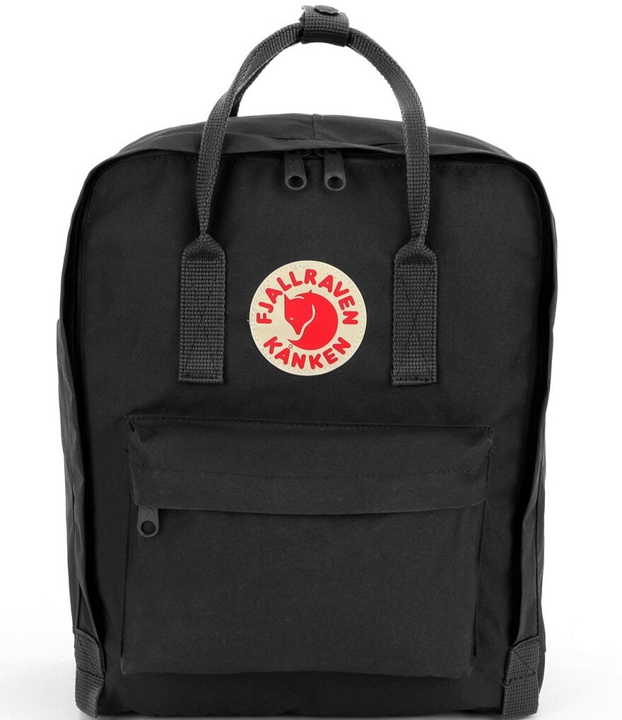 Водостойкий хлопковый трансформируемый рюкзак Fjallraven с нашивкой-логотипом Kanken и застежкой-молнией, черный
Водостойкий хлопковый трансформируемый рюкзак Fjallraven с нашивкой-логотипом Kanken и застежкой-молнией, черный