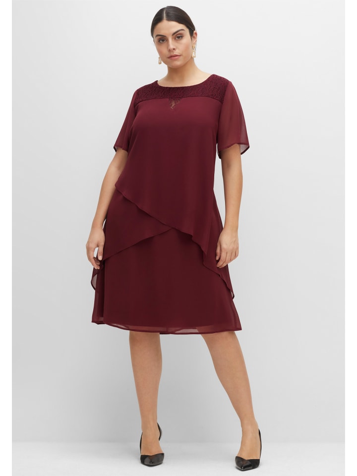 Платье sheego, темно-красный
Платье sheego, темно-красный