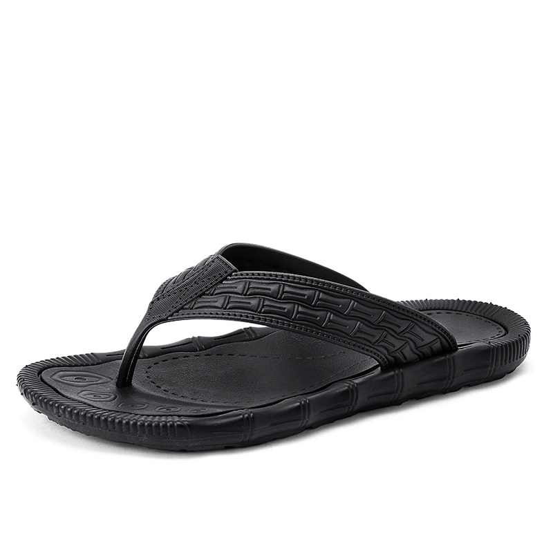 Jinho Мужские тихие шлепанцы EVA с защитой от запаха, черные 
Jinho Мужские тихие шлепанцы EVA с защитой от запаха, черные