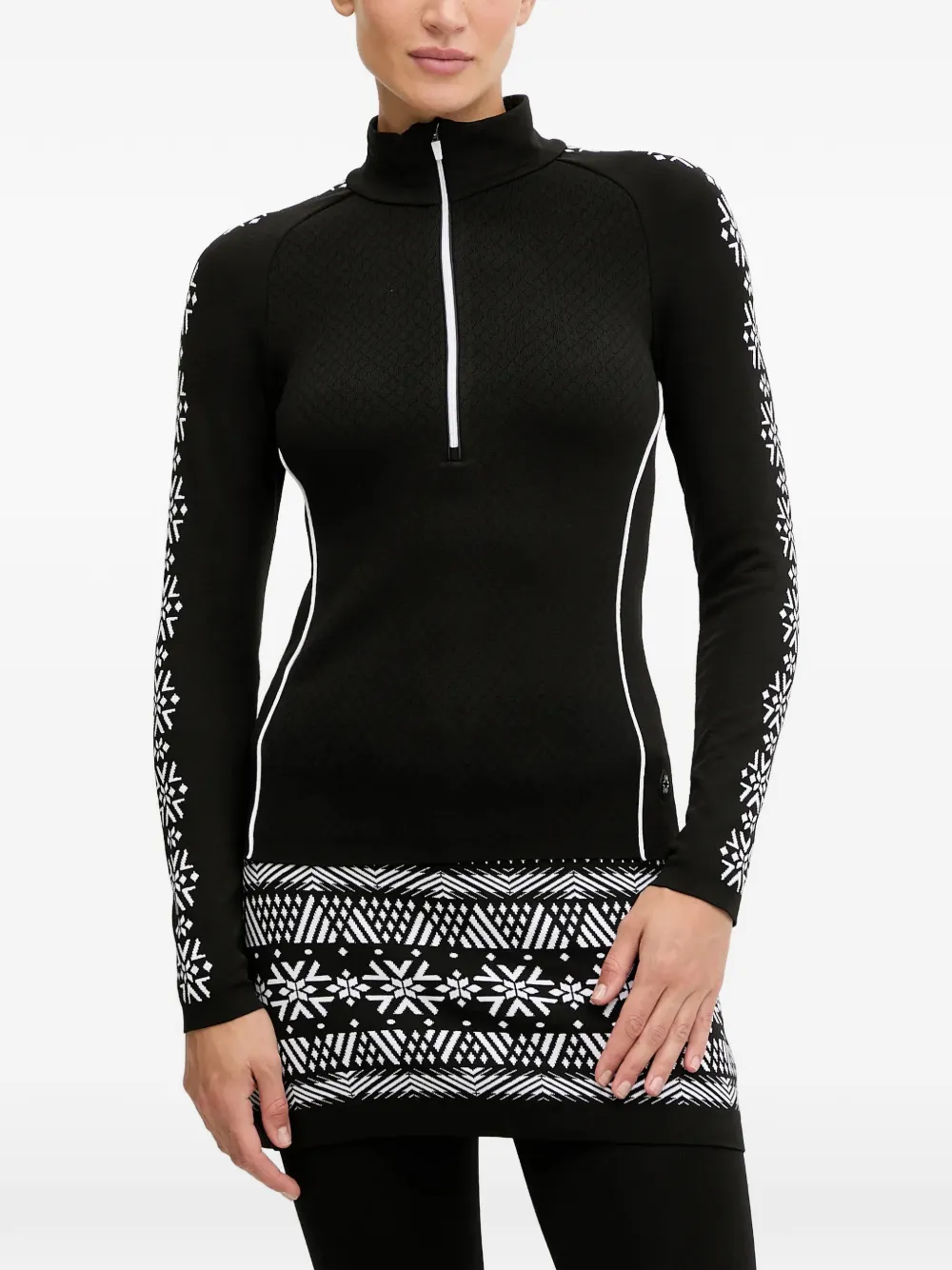 Топ на молнии с узором Newland, черный
Топ на молнии с узором Newland, черный