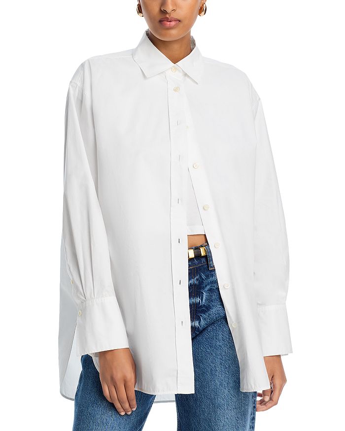 Преувеличенная оверсайт рубашка FRAME, белый
Преувеличенная оверсайт рубашка FRAME, белый