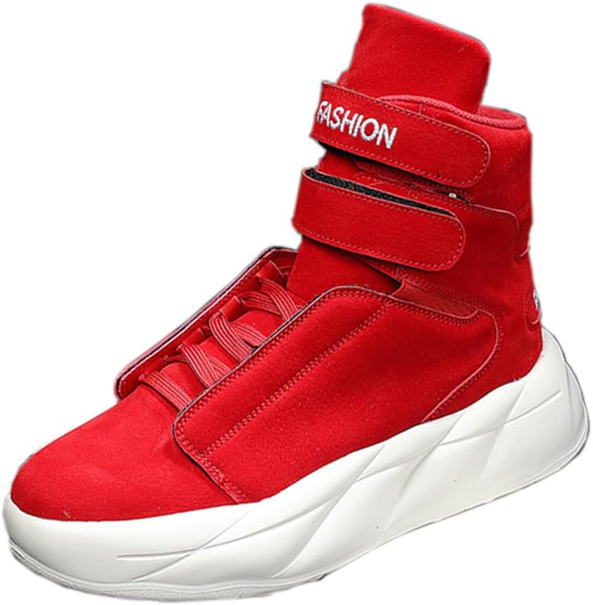 Мужские высокие кроссовки ZHOUPULP с массивной подошвой, на липучке, для повседневной уличной моды, смелые: фиолетовые, черные, красные
Мужские высокие кроссовки ZHOUPULP с массивной подошвой, на липучке, для повседневной уличной моды, смелые: фиолетовые, черные, красные