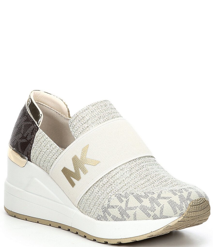 Кроссовки-слипоны на танкетке с логотипом Neo Flex для девочек MICHAEL Michael Kors (для малышей), слоновая кость
Кроссовки-слипоны на танкетке с логотипом Neo Flex для девочек MICHAEL Michael Kors (для малышей), слоновая кость