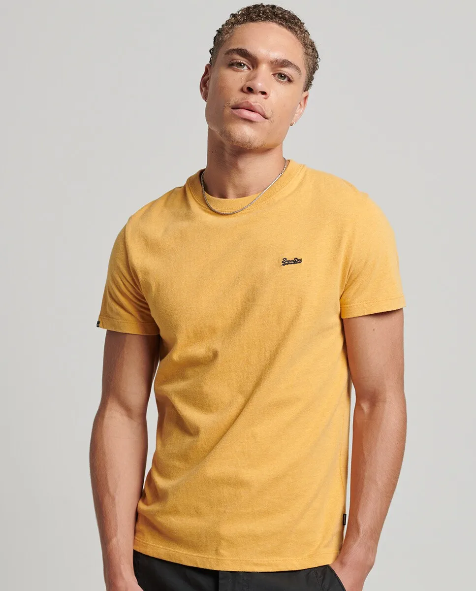 Мужская футболка из органического хлопка с микрологотипом Essential Superdry, горчичный
Мужская футболка из органического хлопка с микрологотипом Essential Superdry, горчичный