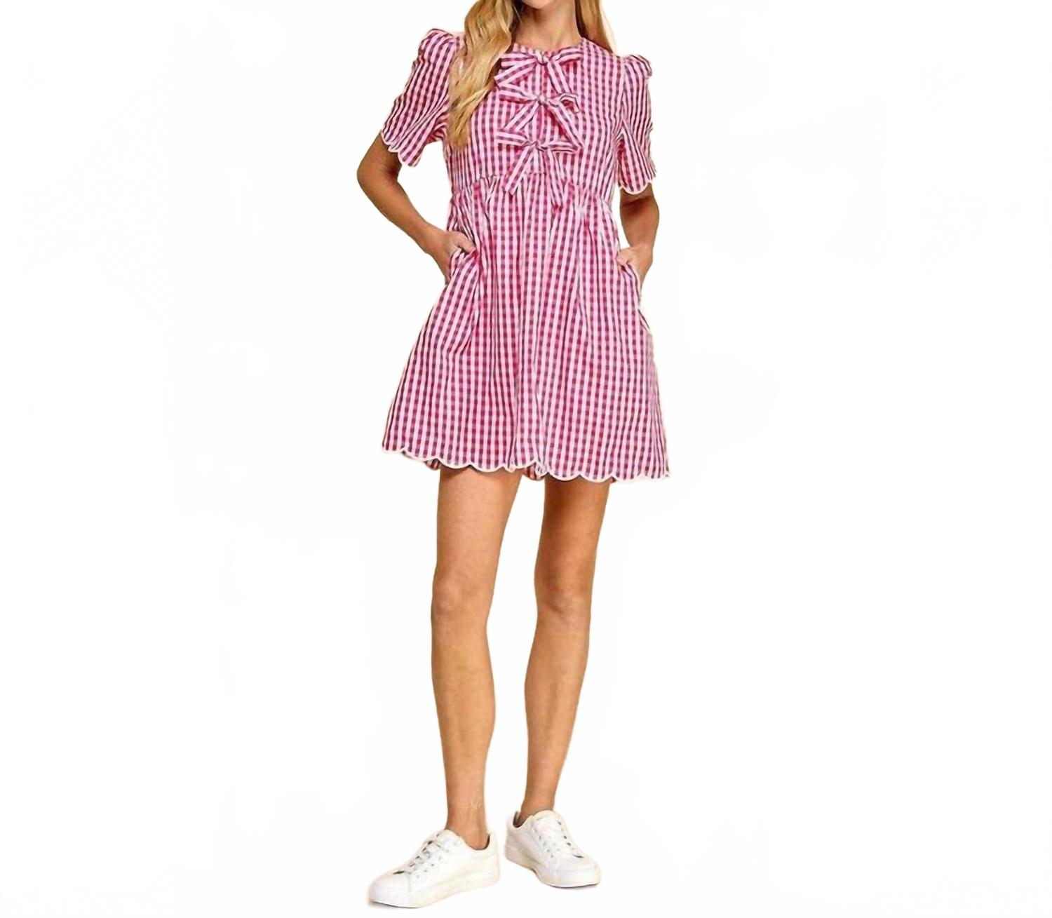 Девон клетчатый мини-платье в цвете фуксия TCEC
Девон клетчатый мини-платье в цвете фуксия TCEC