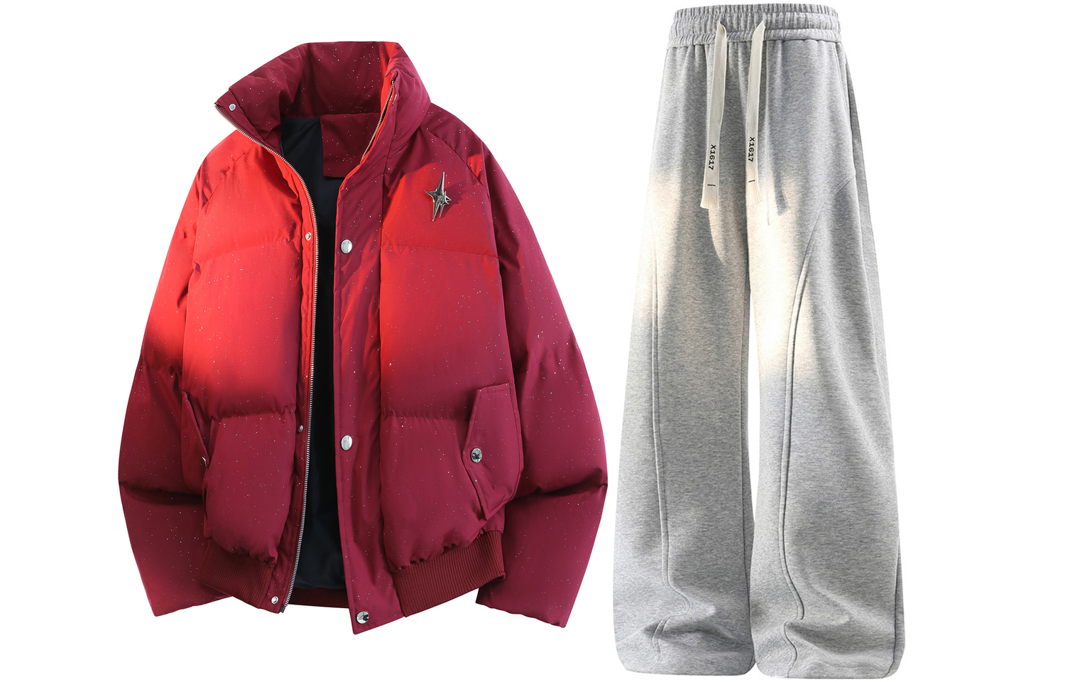 Толстовка Casual Sportswear утепленная с капюшоном унисекс X1617, красный top+черный серый fleece-lined pants
Толстовка Casual Sportswear утепленная с капюшоном унисекс X1617, красный top+черный серый fleece-lined pants