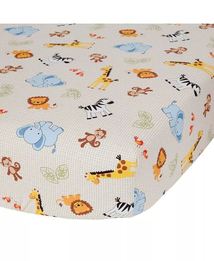 Бежевая простыня для детской кроватки Jungle Buddies Safari Animals Bedtime Originals, бежевый
Бежевая простыня для детской кроватки Jungle Buddies Safari Animals Bedtime Originals, бежевый