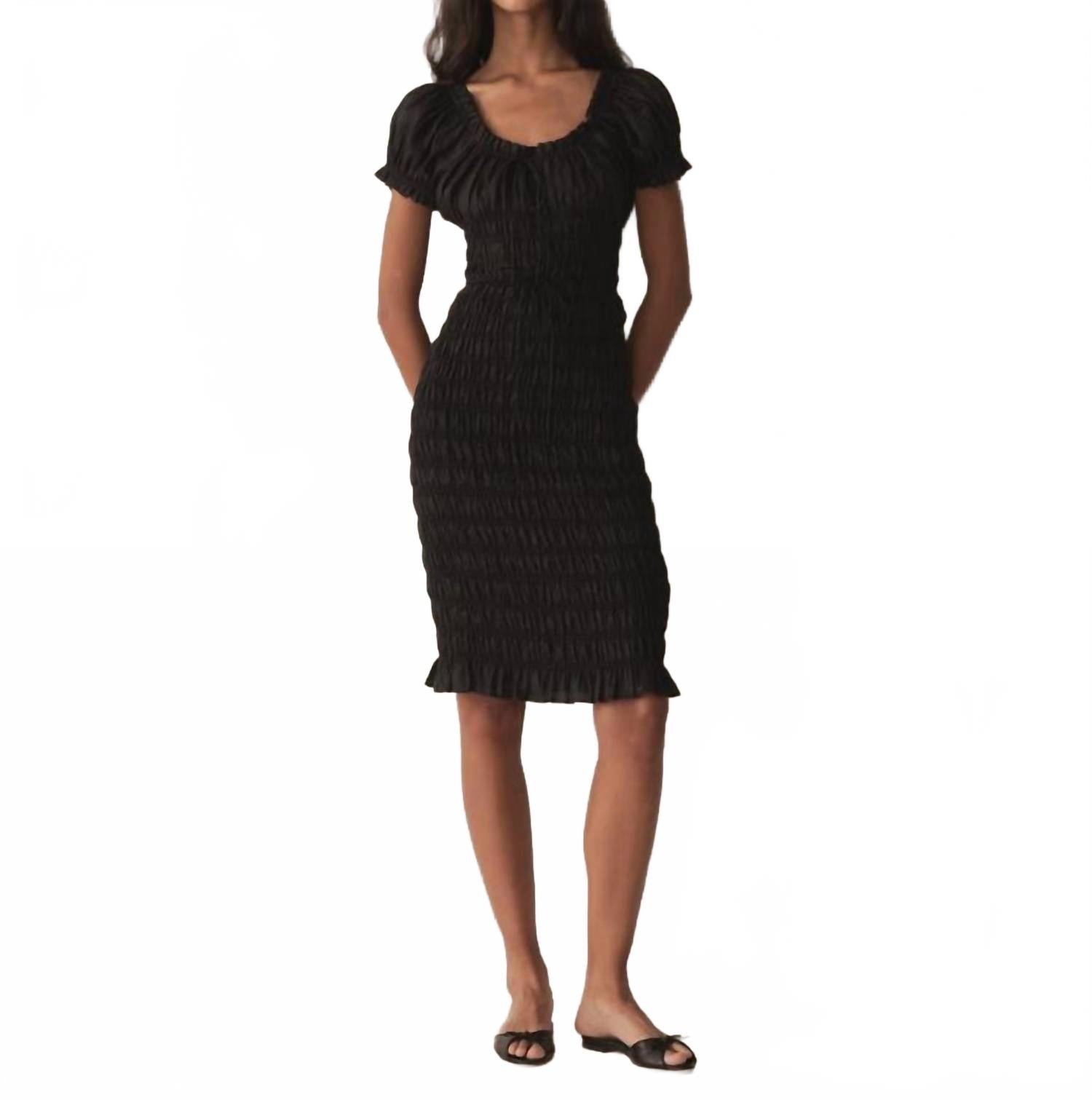 Платье Rosalynn миди черное DÔEN
Платье Rosalynn миди черное DÔEN