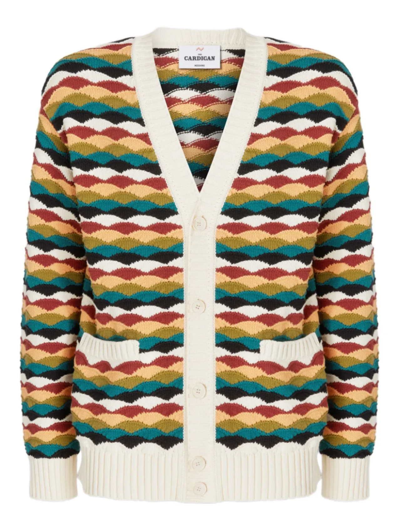 Кардиган с узорчатым жаккардом Missoni, белый
Кардиган с узорчатым жаккардом Missoni, белый