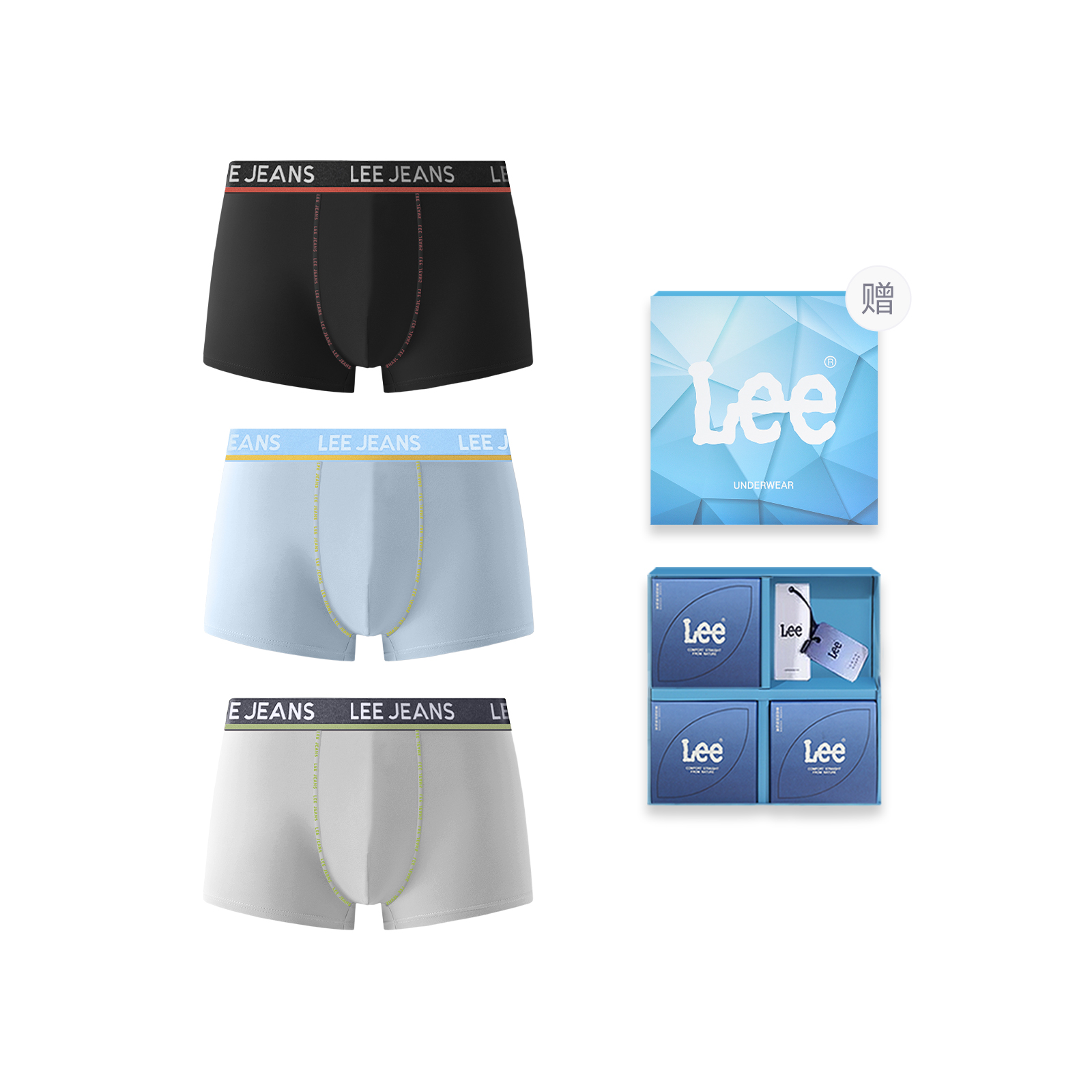 Lee Sunset 1.0 подарочный набор мужского белья 3 шт
Lee Sunset 1.0 подарочный набор мужского белья 3 шт