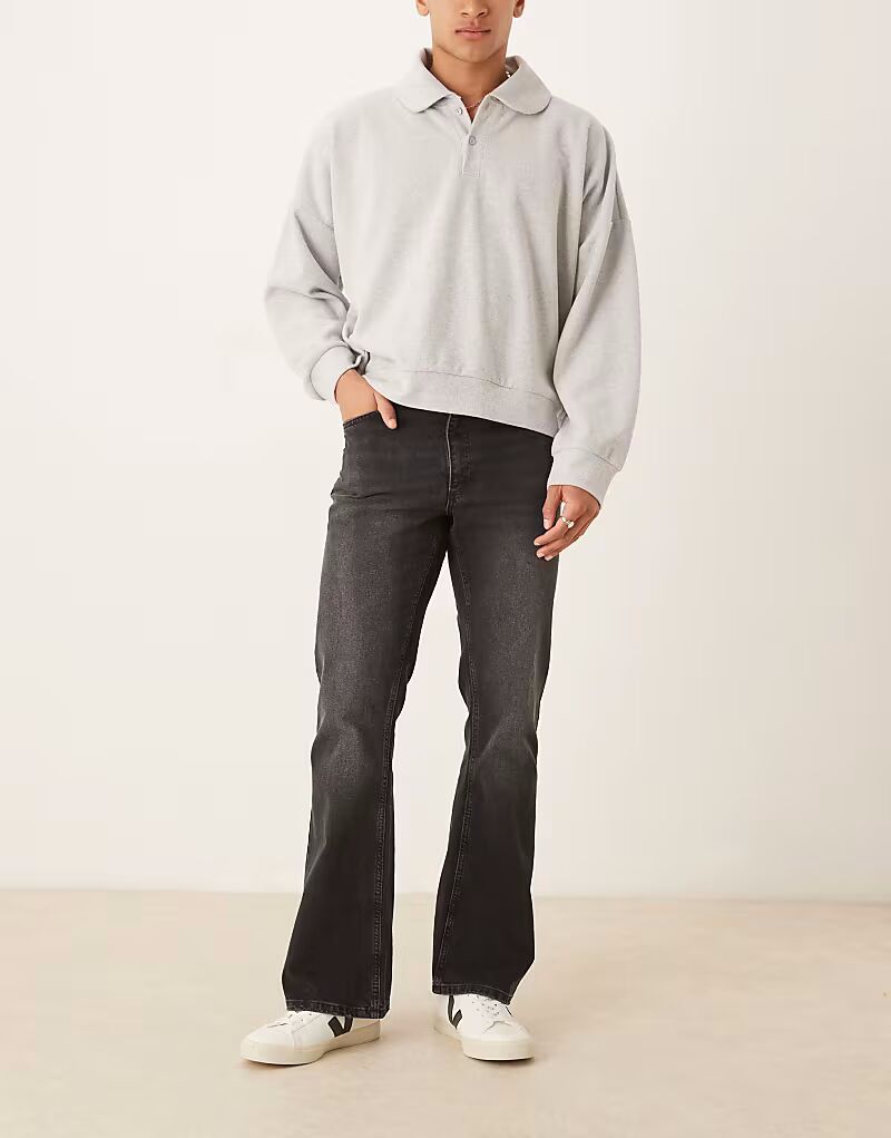 Джинсы клеш ASOS DESIGN в винтажном стиле черного цвета
Джинсы клеш ASOS DESIGN в винтажном стиле черного цвета