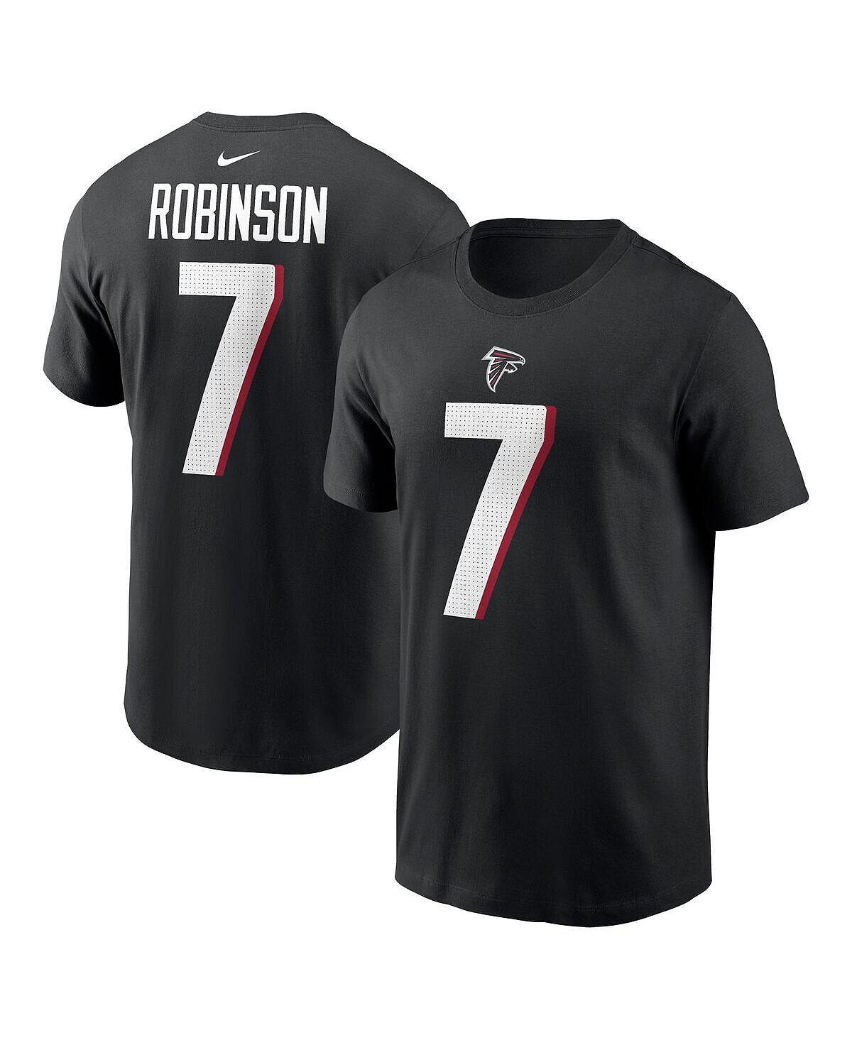 Мужская футболка Bijan Robinson Black Atlanta Falcons с именем и номером игрока драфта НФЛ 2023 года в первом раунде Nike
Мужская футболка Bijan Robinson Black Atlanta Falcons с именем и номером игрока драфта НФЛ 2023 года в первом раунде Nike