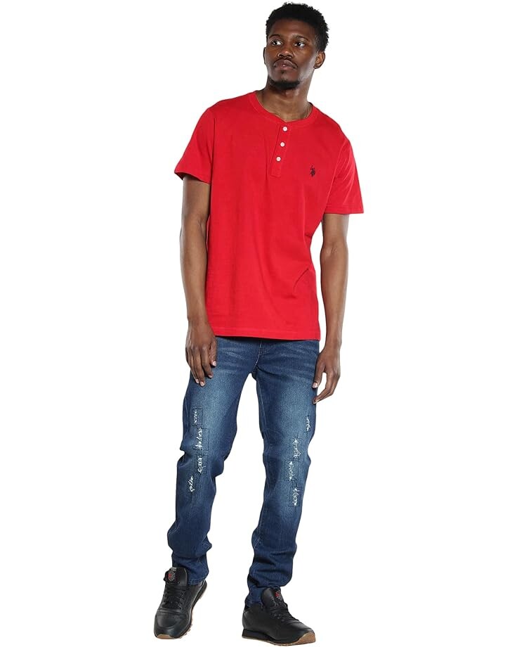 Рубашка U.S. POLO ASSN. Short Sleeve Small Pony Solid Henley Knit Shirt, цвет Engine Red
Рубашка U.S. POLO ASSN. Short Sleeve Small Pony Solid Henley Knit Shirt, цвет Engine Red