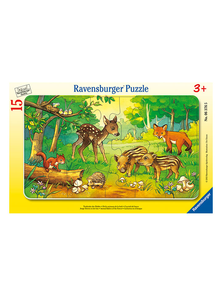 Пазл из 15 деталей «Детеныши лесных животных» - для детей от 3 лет и старше
Пазл из 15 деталей «Детеныши лесных животных» - для детей от 3 лет и старше