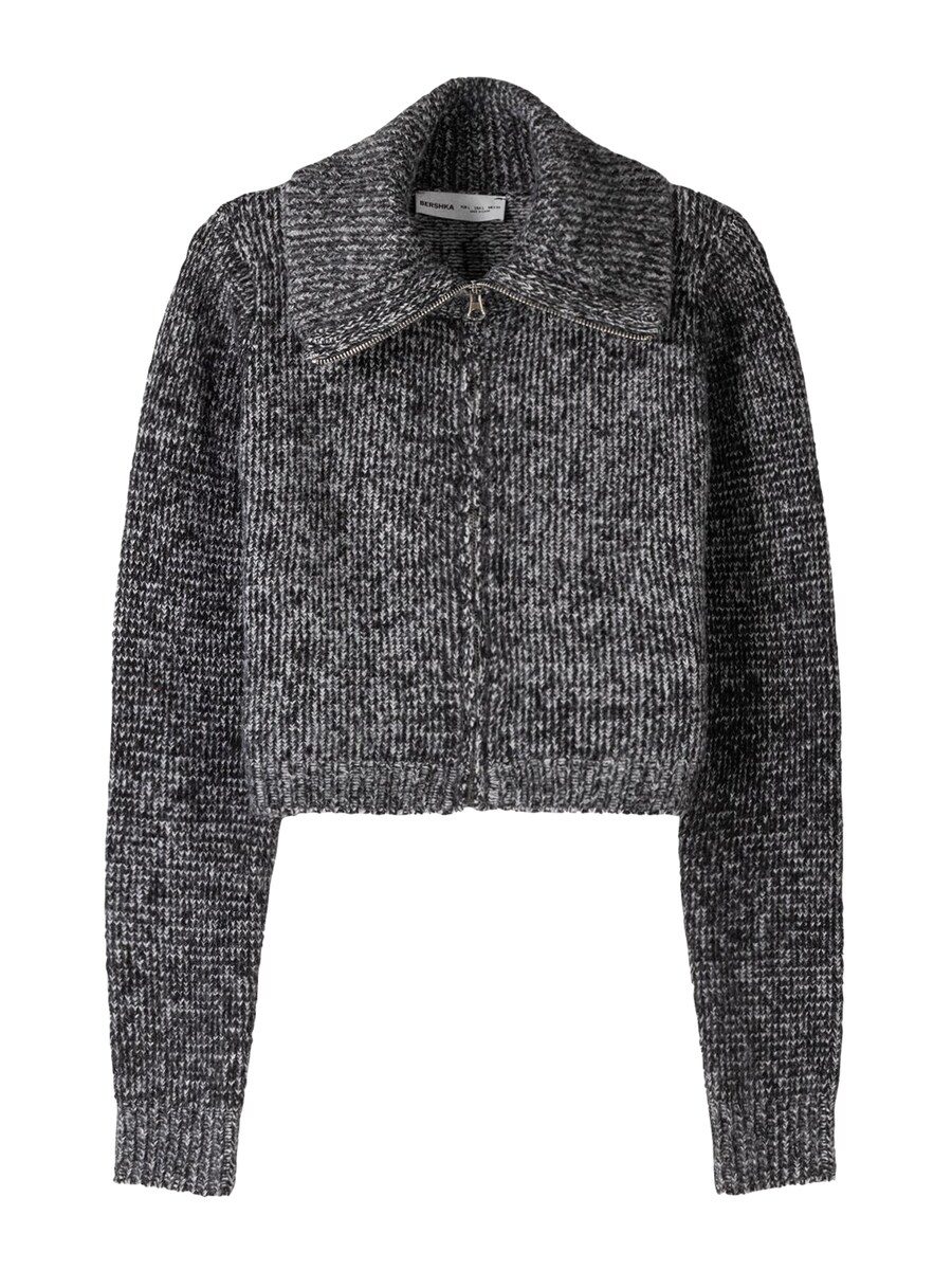 Вязаный кардиган Bershka, Dark grey
Вязаный кардиган Bershka, Dark grey
