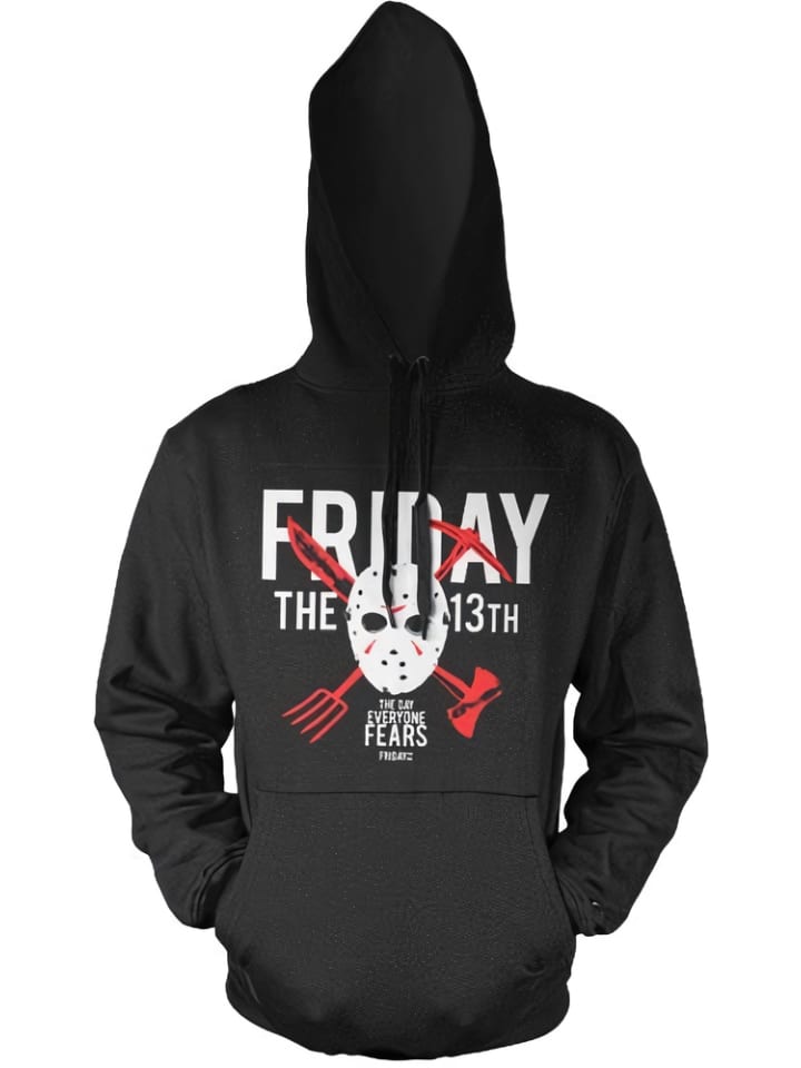 Friday The 13th Худи "The Day Everyone Fears Big Tall Hoodie" черного цвета
Friday The 13th Худи "The Day Everyone Fears Big Tall Hoodie" черного цвета