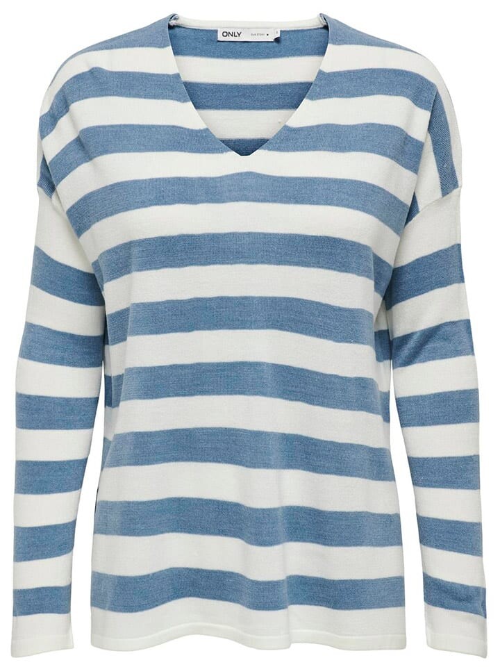 Пуловер ONLY, цвет weiß/blau
Пуловер ONLY, цвет weiß/blau