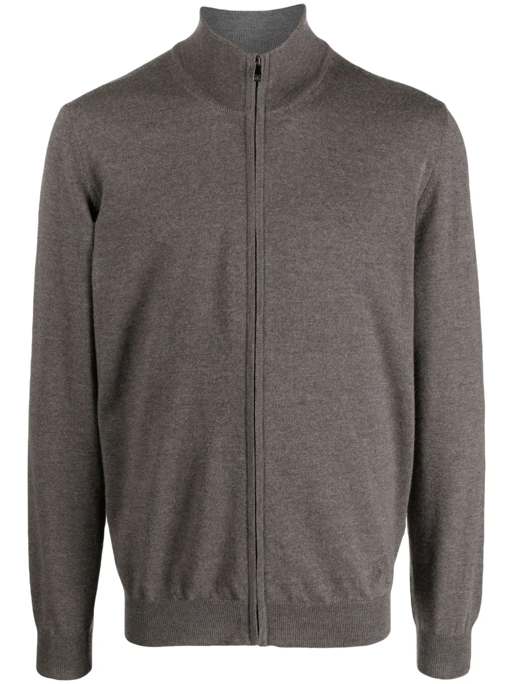 Кардиган из вирджинской шерсти с вышитым логотипом Corneliani, коричневый
Кардиган из вирджинской шерсти с вышитым логотипом Corneliani, коричневый