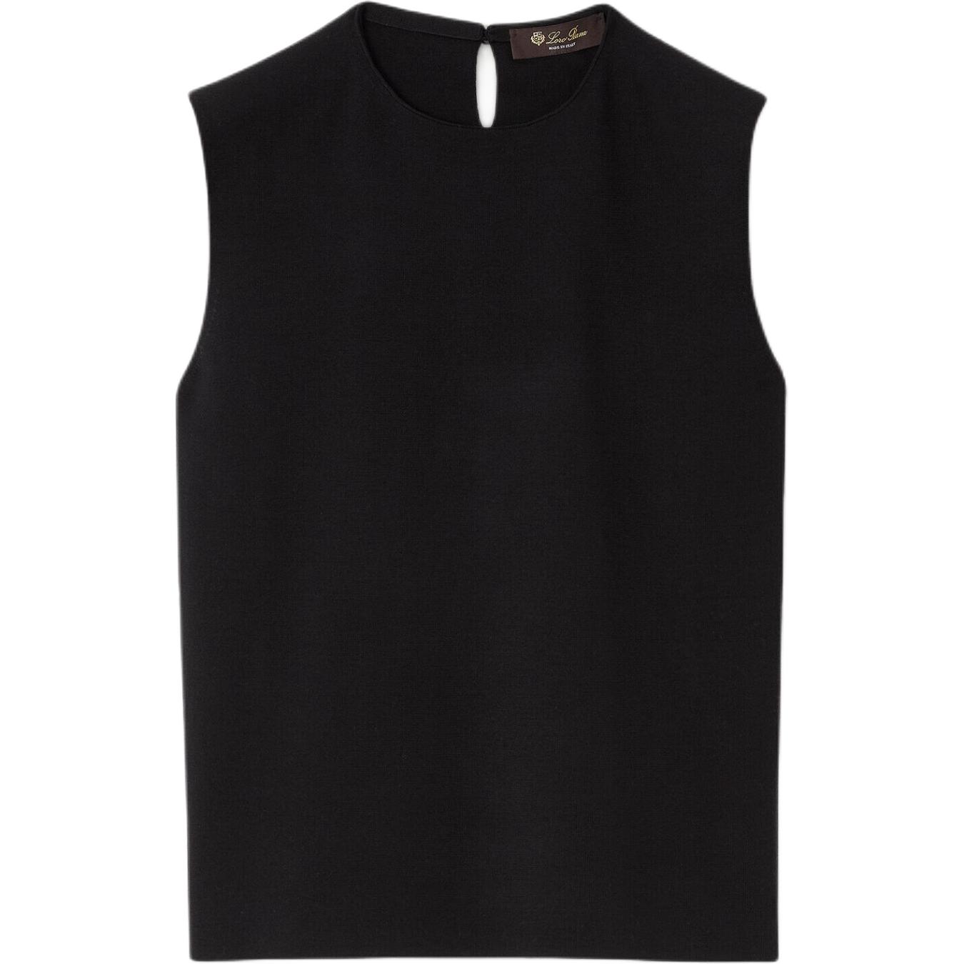 Loro Piana Топ-майка женская черная с круглым вырезом умеренной посадки
Loro Piana Топ-майка женская черная с круглым вырезом умеренной посадки