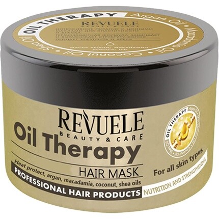 Revuele Oil Therapy Маска для волос с маслами арганы, макадамии, кокоса и ши 500мл
Revuele Oil Therapy Маска для волос с маслами арганы, макадамии, кокоса и ши 500мл