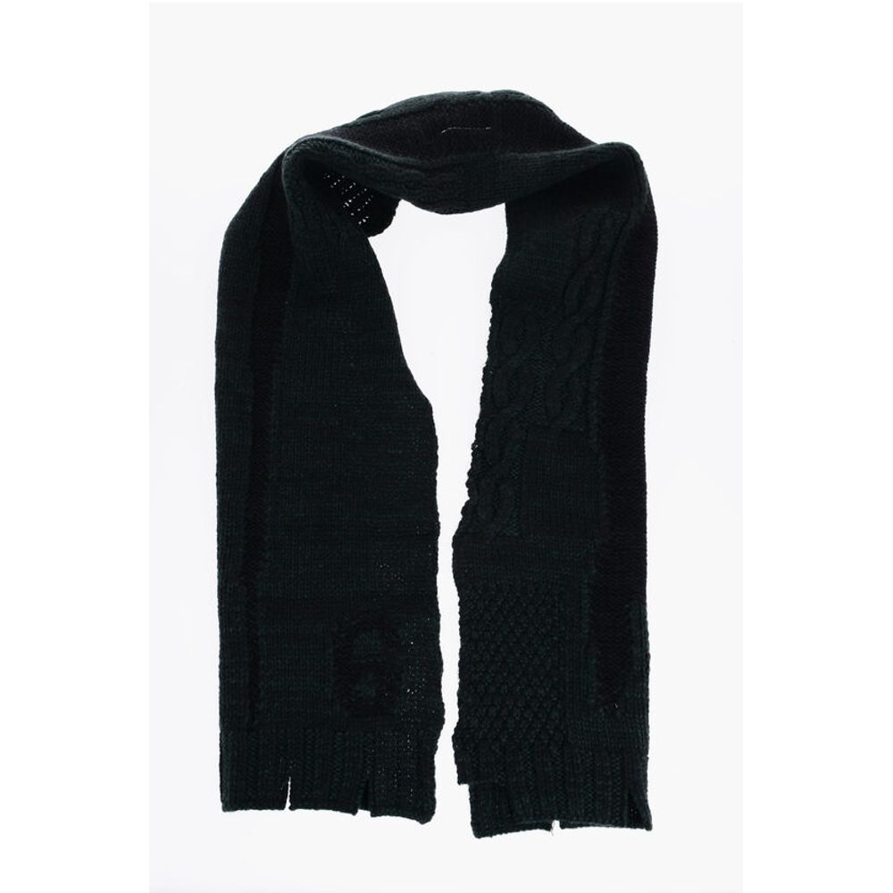 MM6 Плетеный шарф из смеси шерсти Maison Margiela, Green
MM6 Плетеный шарф из смеси шерсти Maison Margiela, Green