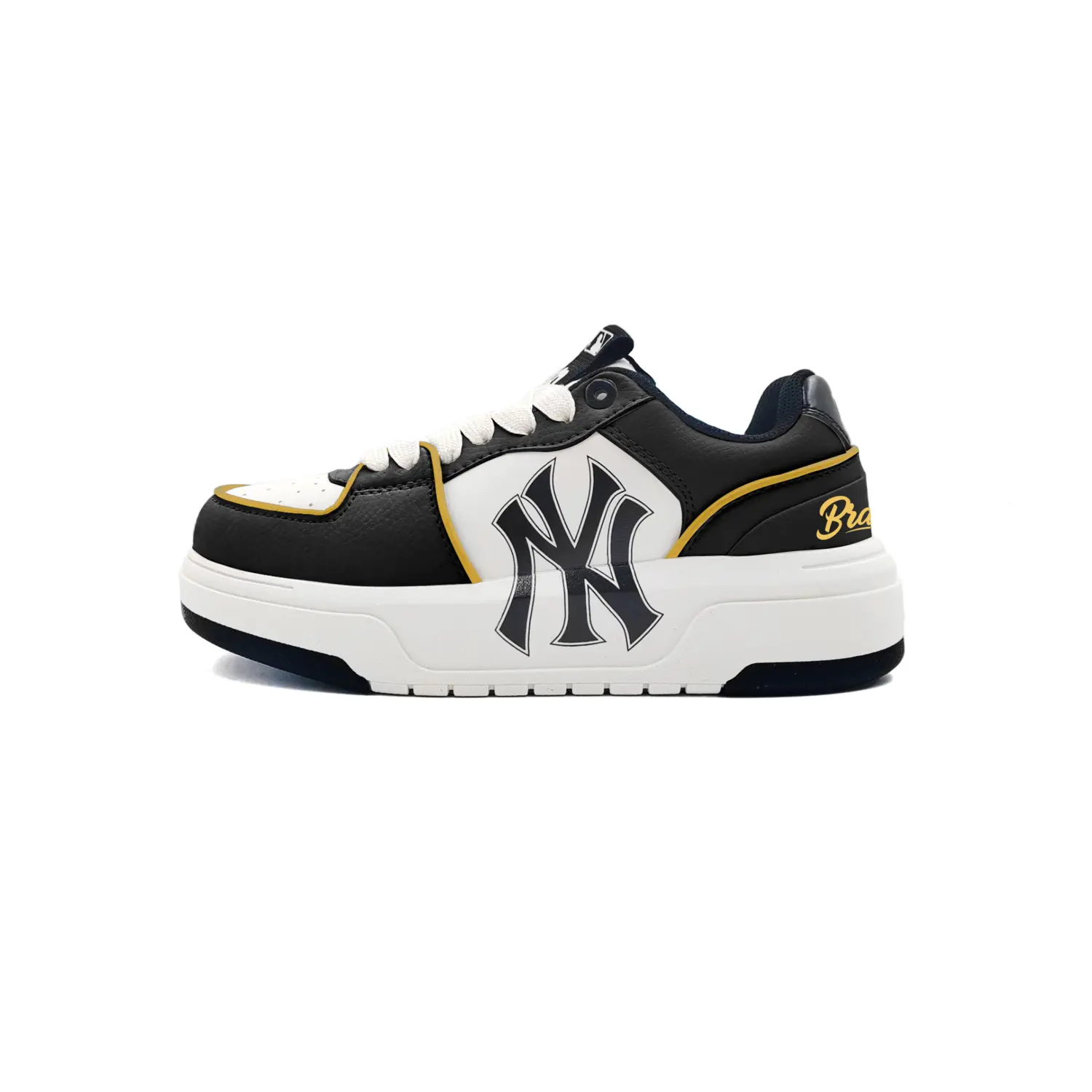 Кроссовки для скейтборда Unisex Chunky Liner Classic Black Gold с амортизацией Cushioning, низкие MLB, Slightly Dark
Кроссовки для скейтборда Unisex Chunky Liner Classic Black Gold с амортизацией Cushioning, низкие MLB, Slightly Dark