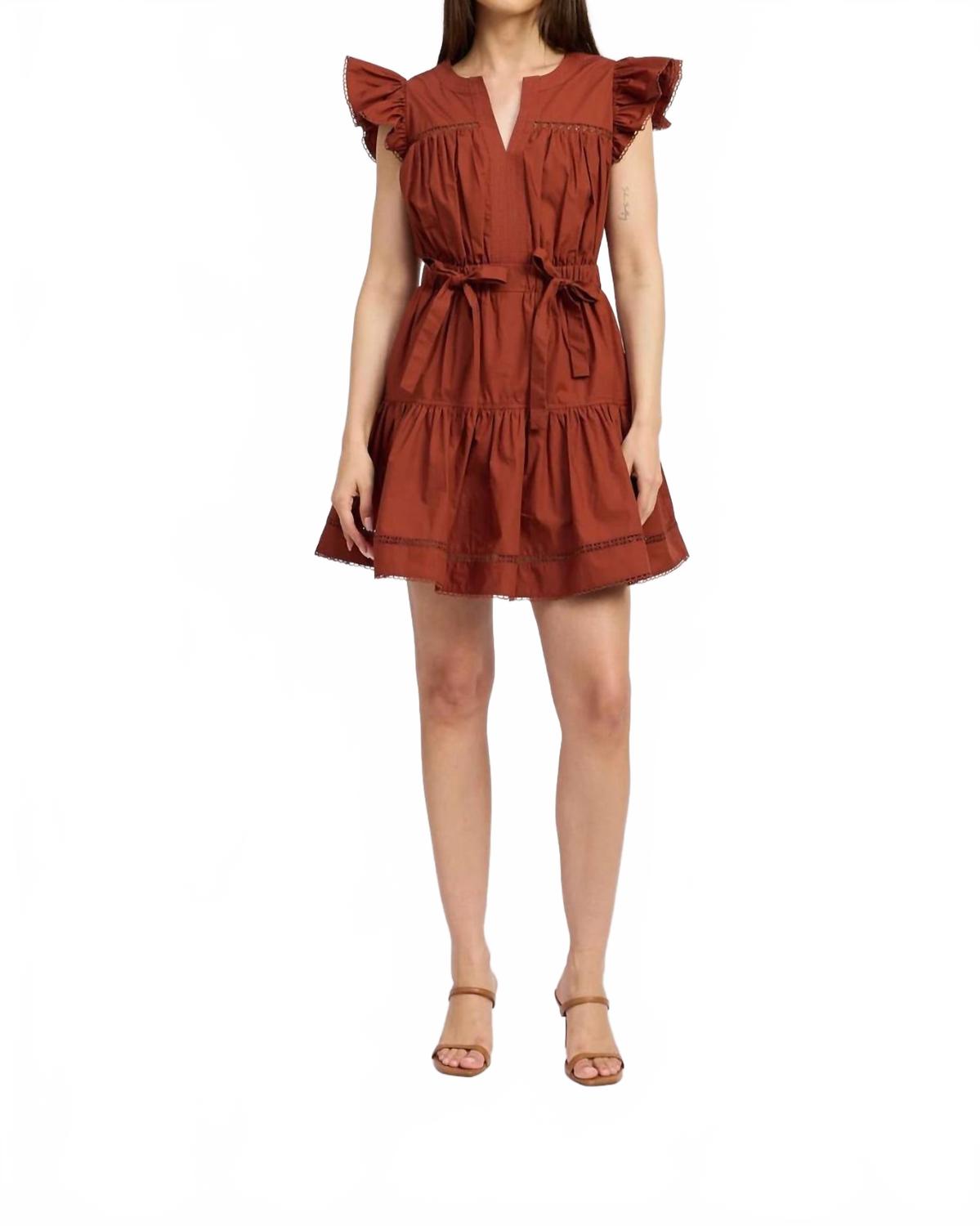 Кирпичный мини-платье Emma En Saison, Brick
Кирпичный мини-платье Emma En Saison, Brick