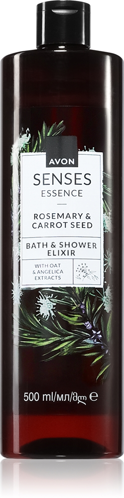 Кремовый гель для душа и ванны Senses Essence с розмарином и семенами моркови Avon, 500 мл
Кремовый гель для душа и ванны Senses Essence с розмарином и семенами моркови Avon, 500 мл